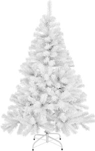 Umělý vánoční stromek bílý plastový 150cm