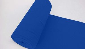Bündchenstoff LUC Kobalt, Uni 270 g/m², Strickschlauch glatt/fein, 35 cm breiter Schlauch, 25 cm lang, Meterware