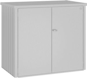 Mülltonnenbox Biohort Alex Duo 148 x 88 x 129 cm silber-metallic