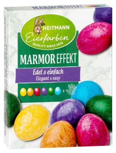 Heitmann Eierfarben Ostereier färben marmorieren Marmoreffekt 6 bunte Farben