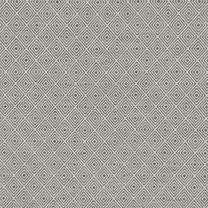 Outdoorstoff Polyacryl Jacquard Teflonbeschichtung Rauten schwarz weiß 1,40m Breite
