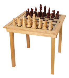 Spieltisch "Schach, Dame & Ludo"