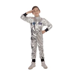 Bristol Novelty Kinder Astronaut Overall Kostüm BN2604 (M) (Silber/Schwarz/Blau)