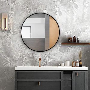 HF Home Feeling Premium Spiegel Rund - vielseitig Einsetzbar Dank schönem Design - Eleganter runder Spiegel mit einfache Montage - Wandspiegel Rund