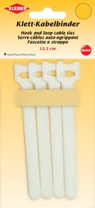 KLEIBER Klett-Kabelbinder 125 x 40 mm weiß 4 Stück