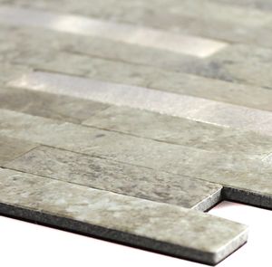 Vinyl Mosaikfliesen Maywald Selbstklebend Grün Braun