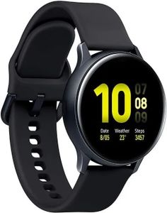 Samsung - Galaxy Watch Active 2 Bluetooth-Uhr - Aluminium 40 mm - Aqua Black - Französische Version