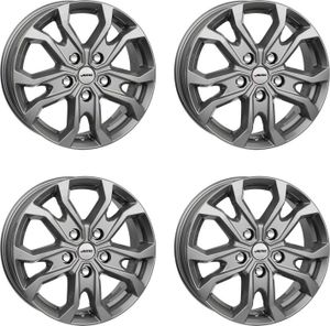 Autodráhy KISO 7.0x17 ET 55 5x160 Titanium silver 4-KS7017555183523 kompatibilní s Ford Tourneo Custom Transit / Tourneo