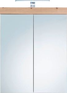 trendteam Bad Spiegelschrank Amanda Asteiche Melamin/Spiegelglas 60 x 77 x 17 cm