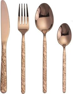 24-częściowy zestaw sztućców Glamor-Gold Pink KP27313