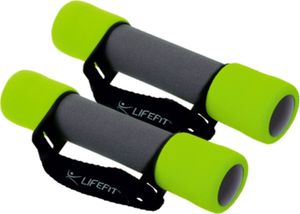Penové činky s pásom LIFEFIT® PLUS 2x0,5 kg