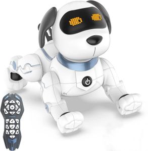 Intelligenter Roboter Hund(Style 1),Neue cool Roboterhund-Begleitenspielzeug,programmierbarer Roboter-Welpe mit Singen, Tanzen, Sprechen für Kinder, intelligenter interaktiver Spielzeug für Kinder von 3 bis 8 Jahren