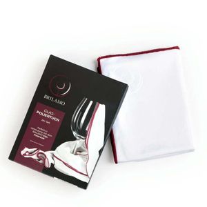 Brilamo Weinglaspolierer 2er-Set Weinglas Poliertuch fussel-, schlieren- und streifenfreie Reinigung von Weingläsern Biertulpen Spülmaschinengeeignet