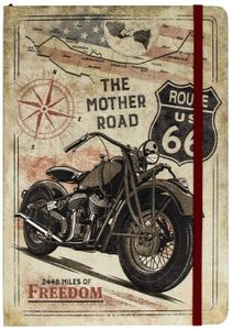 Nostalgic-Art - Notatnik DIN A5 - Mapa rowerowa Route 66