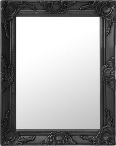 Prolenta Premium - Wandspiegel im Barock-Stil 50x60 cm Schwarz