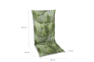 GO-DE Textil, Sessel-Auflage  mittel, Palmy grün, 19216-25
