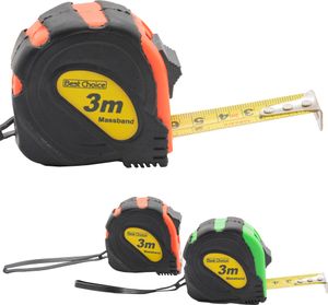 2x Maßband Bandmaß 3m Rollmaßband Messband Rollmeter Rollband Metermaß Rücklauf