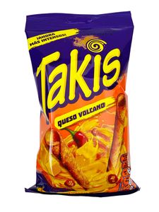Takis | Queso Volcano 90g Tortilla Chips, Hot Chilli Pepper, Scharf, Snack