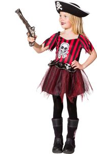 Kinder Kostüm Piratin Piratenbraut Kleid Karneval Fasching Gr.116