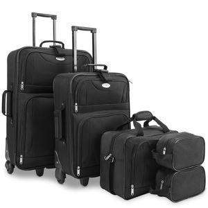 Set cestovných kufrov Travel 5-dielny čierny