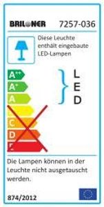 Briloner LED Einbauleuchten Set 3-flammig weiss IP 44 [Energieklasse A+]