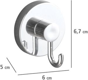 Wenko Vacuum Loc Badzubehör mit Saugnapf - 2 Stück