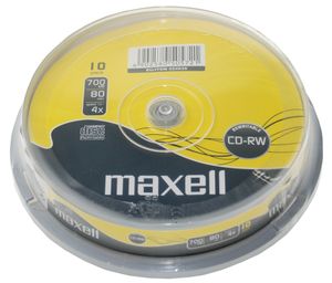 maxell CD RW 80 Minuten 700 MB 4X 12X 10er Spindel
