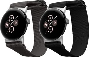 kwmobile 2x Sportarmband kompatibel mit Google Pixel Watch 3 41mm / Pixel Watch 2 / Pixel Watch 1 Armband - Sport Ersatzarmband Set aus Nylon für