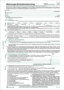 RNK Mietvertrag 599 DIN A4 4Blatt