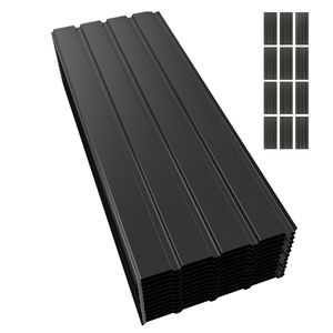 Mondeer 12xTrapezblech 115 x 45 cm=6.21 ㎡ Dachplatten für Gerätehaus Carport Anthrazit verzinkt Profilblech Wandblech Dachblech Wellblech Dachplatten Mondeer 12xTrapezblech 115 x 45 cm=6.21 ㎡ Dachplatten für Gerätehaus Carport Anthrazit verzinkt Profilblech Wandblech Dachblech Wellblech Dachplatten