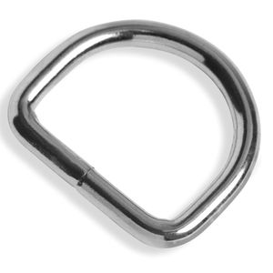 D-Ringe 27mm x 3,6mm geschweißt Stahl vernickelt [20 Stück] HEAVYTOOL®