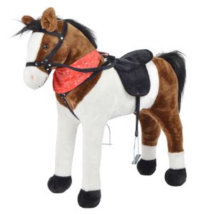 Pink Papaya Stehpferd zum draufsitzen | 75cm Spielpferd zum Reiten | Pferd zum Reiten für Kinder mit Sound | Sattel Pferd - Jasper