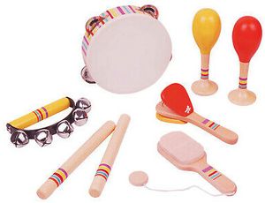 Mein Erstes Instrumenten Set, Musikinstrumente, Spielzeug von Lelin 8 teilig, L21003