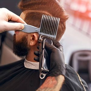 GKA Herren Übergang Barber Kamm Friseur Haare Schneiden Clipper Gebogen Schablone Haarschablone Positionierungskamm