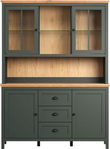 Stanton Vitrinenschrank grün. Stanton Vitrinenschrank grün.