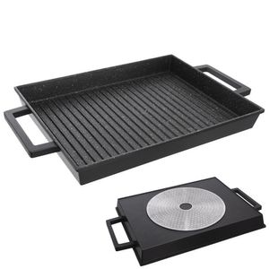 ORION Grillplatte Grillpfanne aus Granit GRANDE zum Grillen