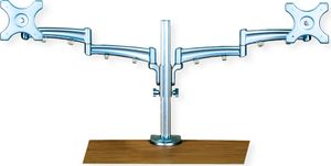 VALUE LCD-Doppelarm Tisch-Trägerstange, 4 Gelenke, separat höhenverstellbar, bis 2x 5 kg VALUE LCD-Doppelarm Tisch-Trägerstange, 4 Gelenke, separat höhenverstellbar, bis 2x 5 kg