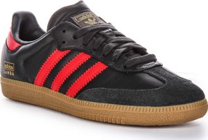 Adidas Samba OG 3 Stripes Retro Contrast 70s Herren Ledersneaker in Schwarz Rot – 5 UK - 38 EU - 5.5 US / Black Red Adidas Samba OG 3 Stripes Retro Contrast 70s Herren Ledersneaker in Schwarz Rot – 5 UK - 38 EU - 5.5 US / Black Red