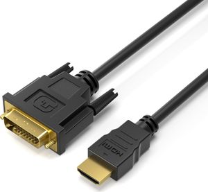 1m HDMI auf DVI Highend Kabel FULL HD 1080p Meter PC zu Monitor Beamer Adapter