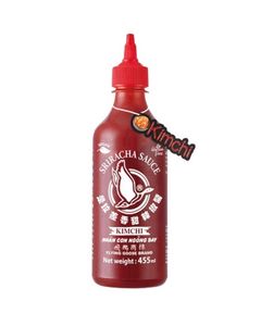 Flying Goose Sriracha scharfe Chilisauce mit Kimchi 455ml, Glutenfrei, Vegan