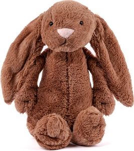 Gustaw duży królik Figo (ciemnobrązowy, 160 cm) - pluszowa przytulanka, pluszowy królik - królik XXL, pluszowy mega duży królik miękka zabawka dla dzieci