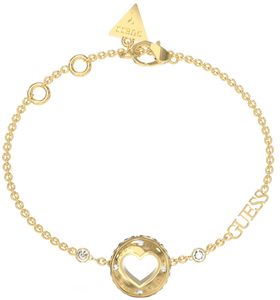 Guess JUBB03344JWYGS Bransoletka damska w kolorze złotym Rolling Hearts