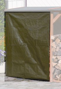 Wetterschutz für Kaminholzregale 120x140 cm grün