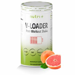 POST WORKOUT Shake V LOADER - Muskelaufbau und Bodybuilding - 750g Grapefruit Pulver - Maltodextrin - Protein-Pulver - BCAA - Creatin-Monohydrat - L-Glutamin - Vegan Supplement