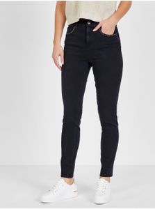 Schwarze Slim Fit Jeans für Frauen mit dekorativen Details Liu Jo