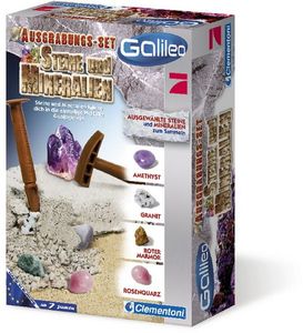 Clementoni Galileo Ausgrabungsset Steine und Mineralien