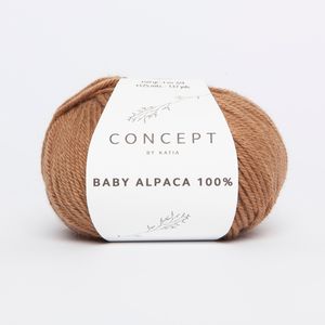 Baby Alpaca 100% von Katia- camel (508) - 50 g / ca. 125m  Wolle