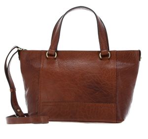 GERRY WEBER Leder Handtasche Shopper Lugano Handbag SHZ Cognac braun