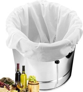 Filterbeutel, Nussdrinkbeutel Waschbar Feinmaschiges Brew Bag mit Kordelzug, Wiederverwendbar Brauen Beutel für Bier Wein Marmelade