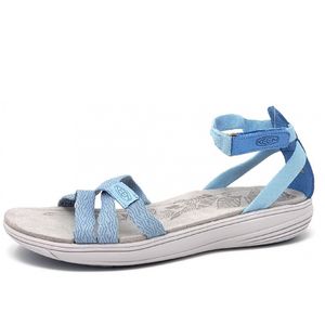 KEEN Damaya Ankle Damen Sandalette in Blau, Größe 8.5